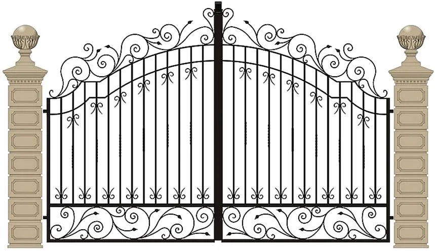 Распашные ворота Grand-5 (Нитроэмаль)